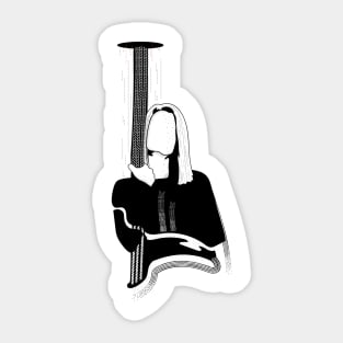 Black & white Elegant Art 31 Sticker